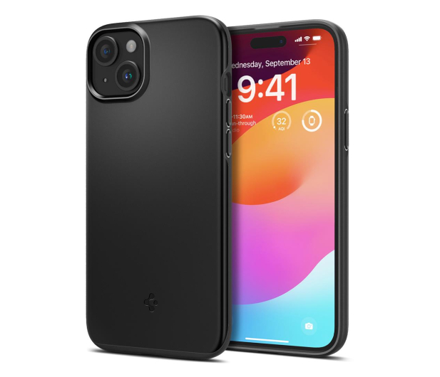 SPIGEN Thin Fit do iPhone 15 black ACS06776 - 1178893 - zdjęcie